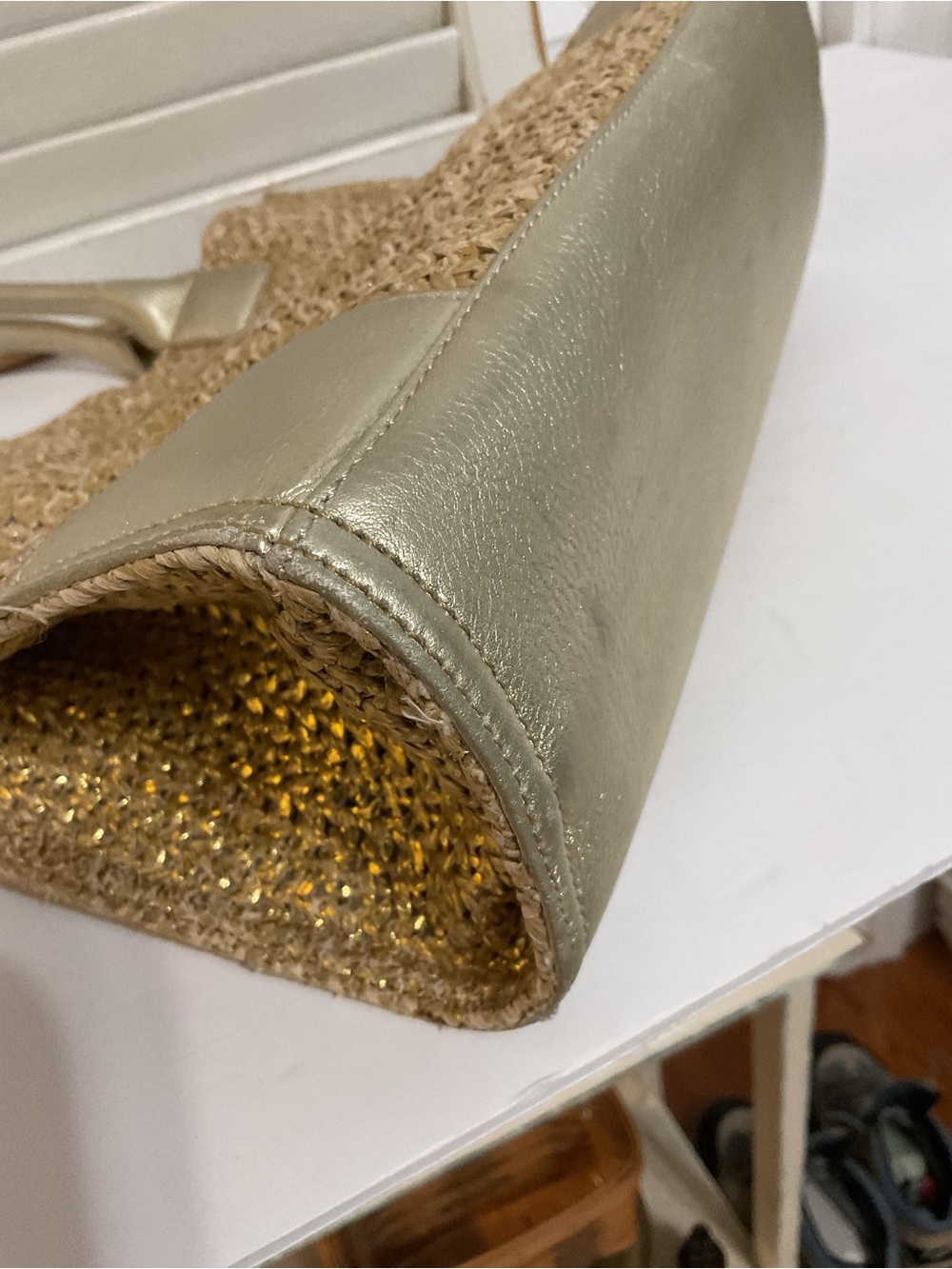 Tory Burch Ella Straw Raffia Tote - Picture 5 of 12